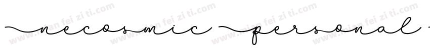 Necosmic Personal Use字体转换